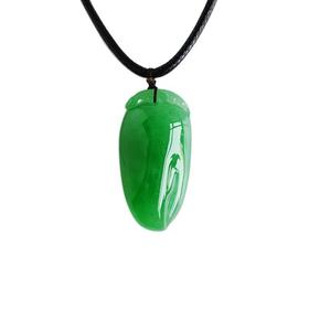 【天然正品】A货玉质细腻无纹无裂完美料天然阳绿糯冰种收藏级福瓜翡翠吊坠挂件 现售价：767000！0215KC09