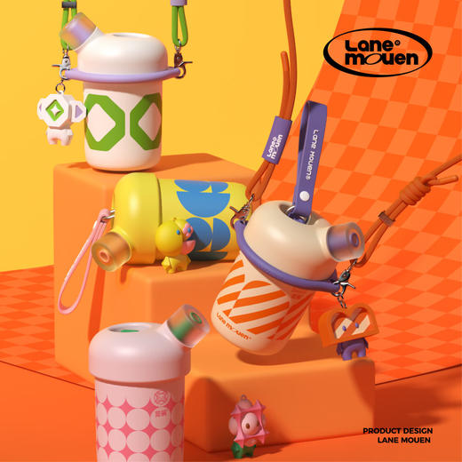 览萌316不锈钢茶水分离奇趣吸管杯 白色420ml   CWX 商品图3