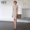 IWY/轻奢高级肌理感无袖背心连衣裙女修身内搭西装裙简约轻熟Q1206 商品缩略图1