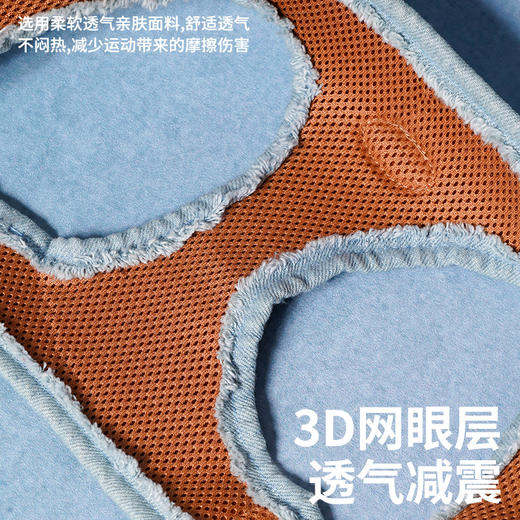 zeze丹宁宠物胸背牵引绳套装-B （包邮） 商品图3