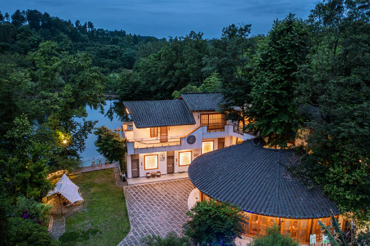 【雅安·463号院】5房/6房临湖温泉私汤小院+夏日戏水池，采茶，钓鱼/垂钓，私享2000㎡院舍+1000㎡茶园，全屋地暖、壁炉、可放烟花XXH 商品图0