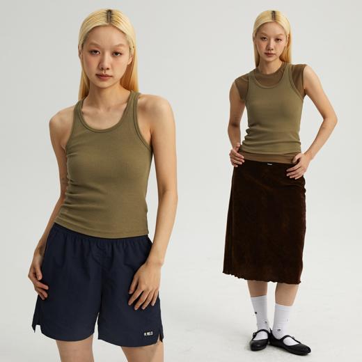 oneup罗纹弹力背心 商品图0