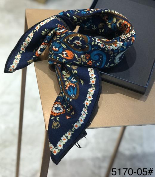 优品堂【奢迷】70*70真丝羊毛方巾 商品图2