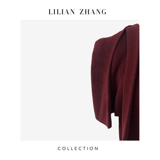 C系列—「克制的优雅」—“古典浪漫”—安可拉红、高领打底羊毛衫2408003 商品图2