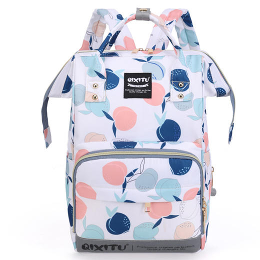 【大容量妈咪包，多隔层口袋科学分区宝宝生活，出行物品一包装下】妈咪包新款 多用途便携大容量 宝妈外出双肩背包 保温储奶母婴包 商品图14