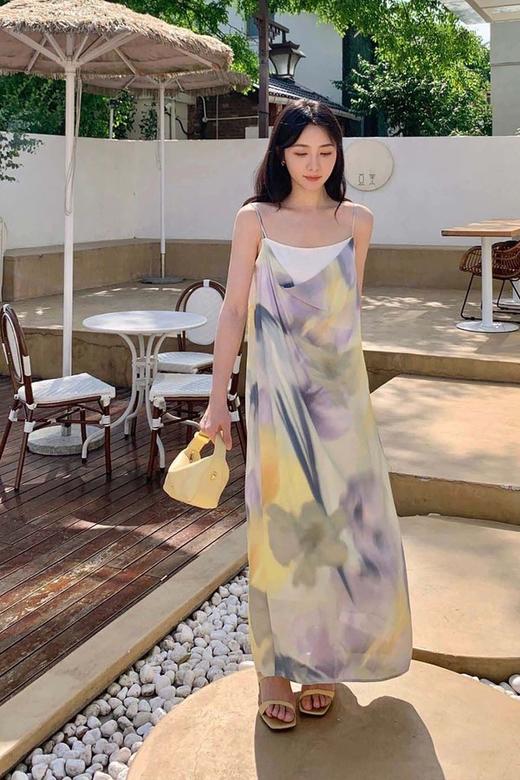 SIA SAYLOR 自然晕染设计感吊带连衣裙 18615 商品图2