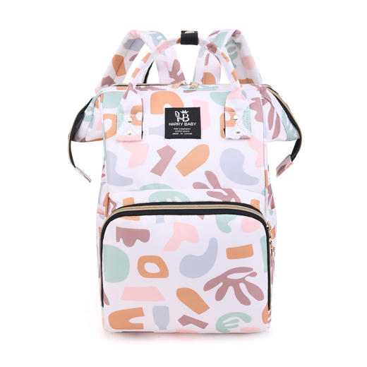 【大容量妈咪包，多隔层口袋科学分区宝宝生活，出行物品一包装下】妈咪包新款 多用途便携大容量 宝妈外出双肩背包 保温储奶母婴包 商品图6