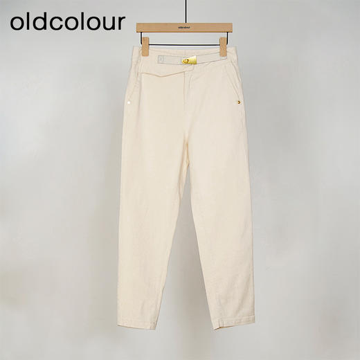 oldcolour设计感高腰显瘦直筒水洗牛仔长裤女O21113106 商品图0