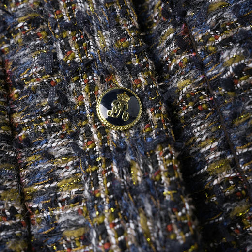 ROMI STUDIO“曼彻斯特”澳洲美丽奴绵羊毛混纺粗花呢外套 431W5094 商品图3