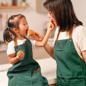 拾爸家⠀定制亲子围裙 防水防油舒适透气三档可调节肩带精工高端