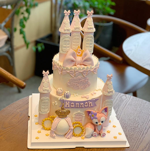 迪士尼玲娜贝儿公主双层蛋糕 商品图0