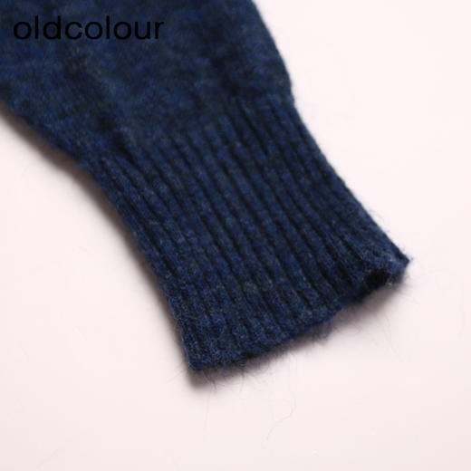 oldcolour春秋款复古气质百搭宽松娃娃领毛织套头衫女N34052474 商品图4
