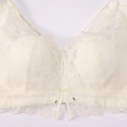 都市丽人调整型内衣舒软挺塑塑身文胸蕾丝超薄塑身内衣3/4杯四排扣LJT3H5 商品图4