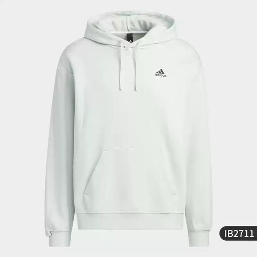 5折【自营】adidas/阿迪达斯  LABEL HOODIE 情侣款加绒连帽卫衣 IB2711 商品图0