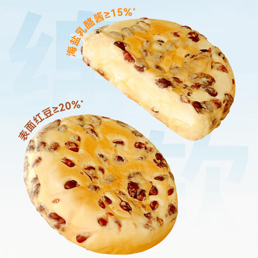 哥本红豆满满乳酪包 满满大颗粒红豆≥20% 无蔗糖添加乳酪酱≥15% 奶香醇厚 松软好吃 每枚85g  商品图3