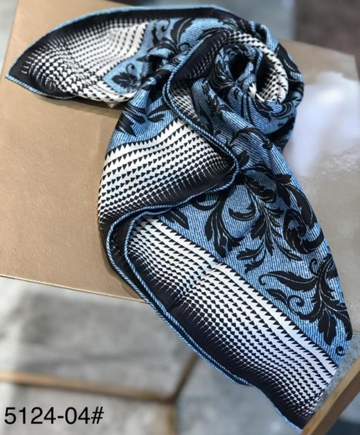 优品堂【清秀高雅2】90*90桑蚕丝斜纹绸方巾 商品图8