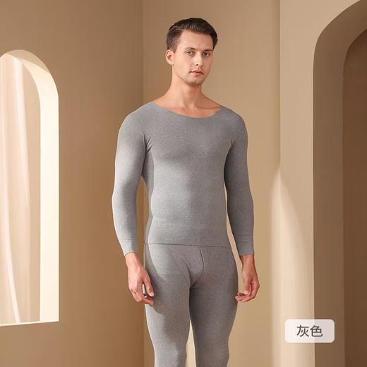 德绒保暖内衣 德绒保暖内衣女37度恒温情侣套装新款无痕男士秋衣秋裤打底衫 商品图6