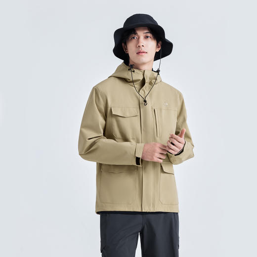 拓路者防风防水夹克男秋冬新款耐磨连帽外套百搭工装户外拉链开衫 商品图8