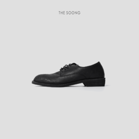 THESOONG"英伦假日"羊皮手工喷浆做旧柔软舒适真皮大底单鞋HWXZ4907