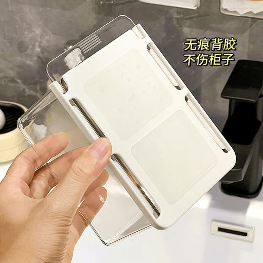 【隐藏式镜柜抽屉盒】镜柜下抽屉式收纳盒透明简约卫生间棉签化妆棉浴室柜抽拉式置物架，透明盒身 内置清晰 再也不用翻箱倒柜找东西了。ry 商品图3