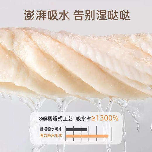 「感受云柔！椰椰奶条浴巾」不掉毛包边加厚珊瑚绒糖果条浴巾 洗澡吸水加大成人居家布艺 商品图1