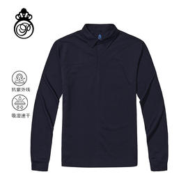 BNW-102A 【防晒 吸湿速干】PROSIMON高尔夫秋冬男款简约分割线长袖POLO衫