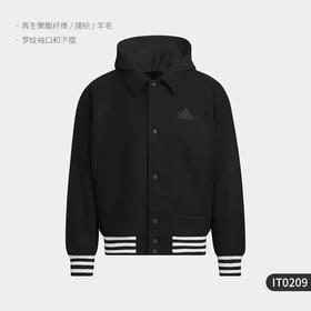 5折【自营】adidas/阿迪达斯  新年龙年款男士加绒运动连帽外套 IT0209