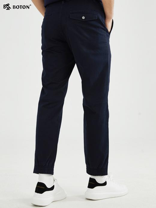 波顿【棉弹舒适】春秋季男士休闲裤窄脚高端长裤子ME859123 商品图5