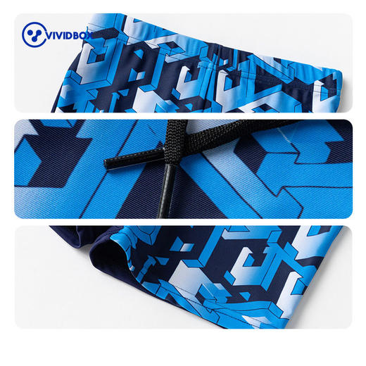 （尺码偏小，建议拍大一码）VIVIDBOX亲子泳裤男童夏季中大童男孩温泉泳衣亲 商品图4