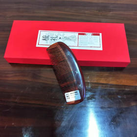 杏叶掐银丝木梳