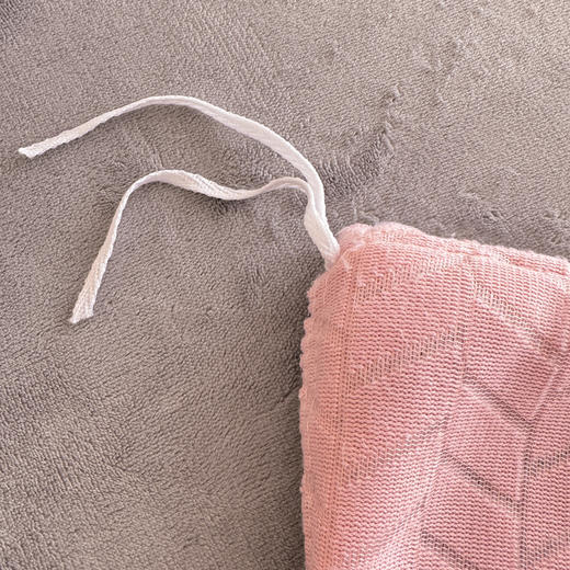 自然醒A类麦穗纹提花牛奶绒床上四件套双面珊瑚法兰绒被套罩床单笠冬季款床品QJ 商品图12