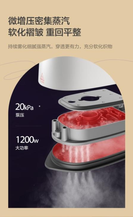 【小家电】苏泊尔手持便携熨烫机GH-200C 商品图2