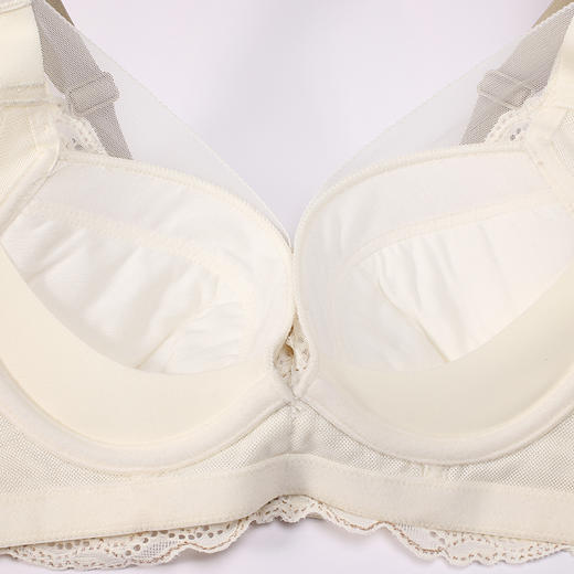都市丽人调整型内衣舒软挺塑塑身文胸蕾丝中厚塑身内衣3/4杯四排扣LJT1M7 商品图8
