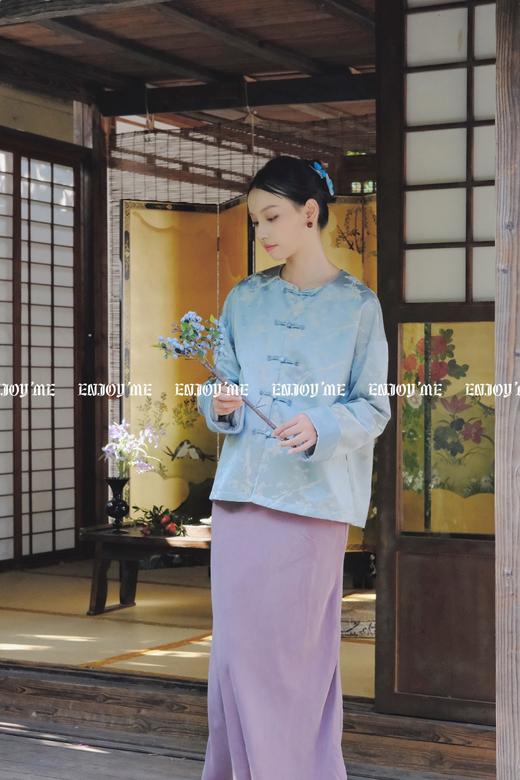 【门店同款】ENJOY秋季云敛-漠上飞花紫罗兰半裙 159050093 商品图7