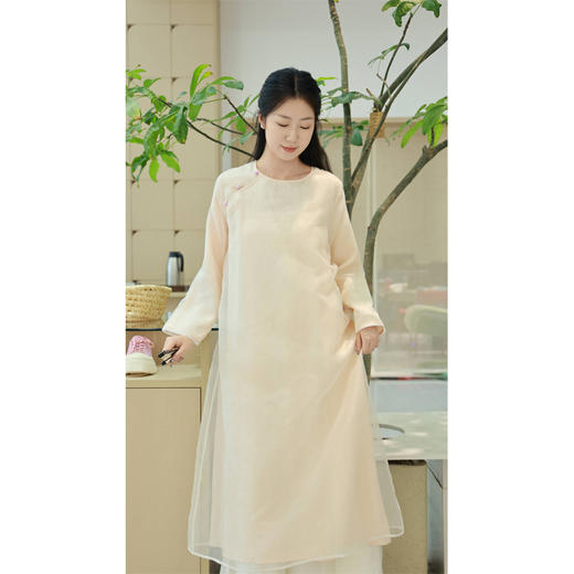 【抖音专属】圆领连衣裙（2470751-弗肯红） 商品图1