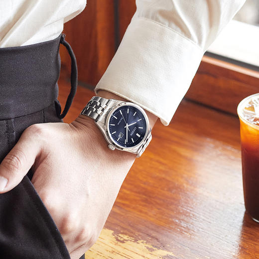 西铁城/CITIZEN防水夜光简约时尚钢带光动能男表BM7560-59L 商品图7