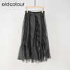 oldcolour黑色网纱气质时尚蓬蓬中长款半身裙女O23063372 商品缩略图1