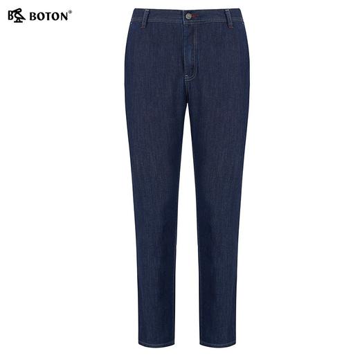 波顿春秋季薄款牛仔裤男士直筒高端棉弹舒适深蓝色夏天长裤子ME800122 商品图5