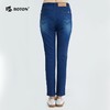 波顿浅蓝色牛仔裤女直筒春夏季薄款修身显瘦显高弹力长裤子LE255121 商品缩略图1