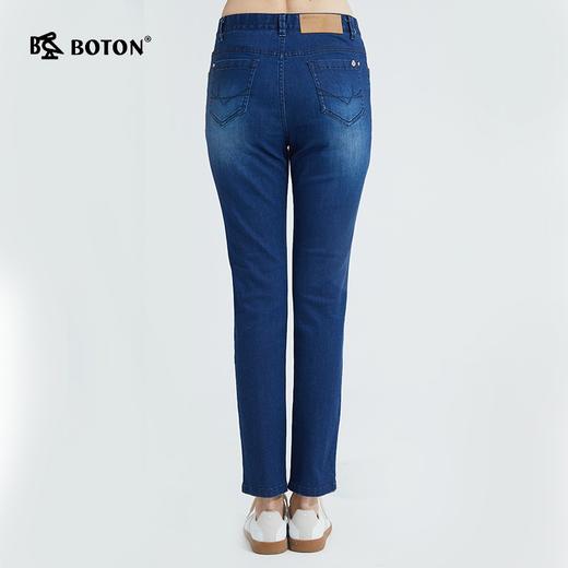 波顿浅蓝色牛仔裤女直筒春夏季薄款修身显瘦显高弹力长裤子LE255121 商品图1