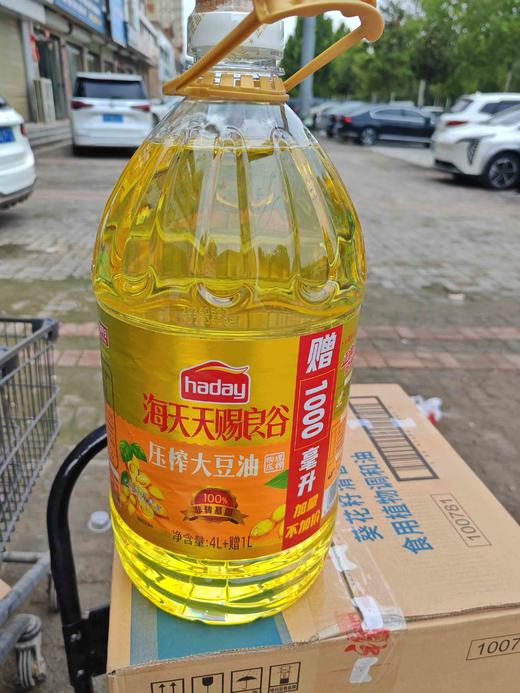 海天天赐良谷非转基因大豆油5L 商品图0