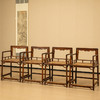 清 红木玫瑰椅成堂（一堂四只） 商品缩略图4
