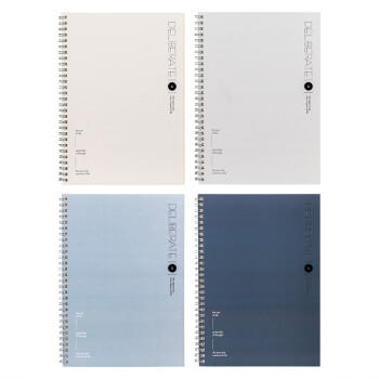 得力(deli)4本B5/60张绅调系列学生螺旋本线圈本 学生记事本日记本笔记本子文具 LB560-4 商品图2