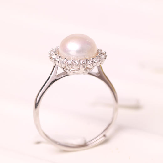 美裕 淡水珍珠戒指8-9mm 108505W 商品图3