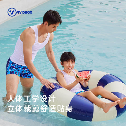 （尺码偏小，建议拍大一码）VIVIDBOX亲子泳裤男童夏季中大童男孩温泉泳衣亲 商品图2