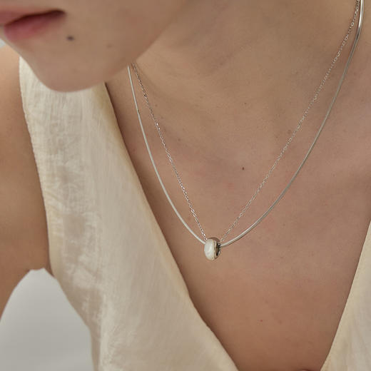 ARSIS｜曦海系列 晨雾双层项链 商品图3