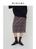 HIDEMI 经典几何印花系列极简缎面半身裙 商品缩略图4