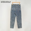 oldcolour设计感高腰显瘦直筒水洗牛仔长裤女O21113106 商品缩略图3