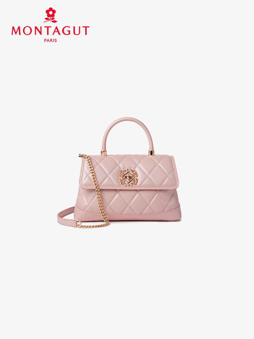 梦特娇羊皮手提斜挎包包元宝包新款 商品图3