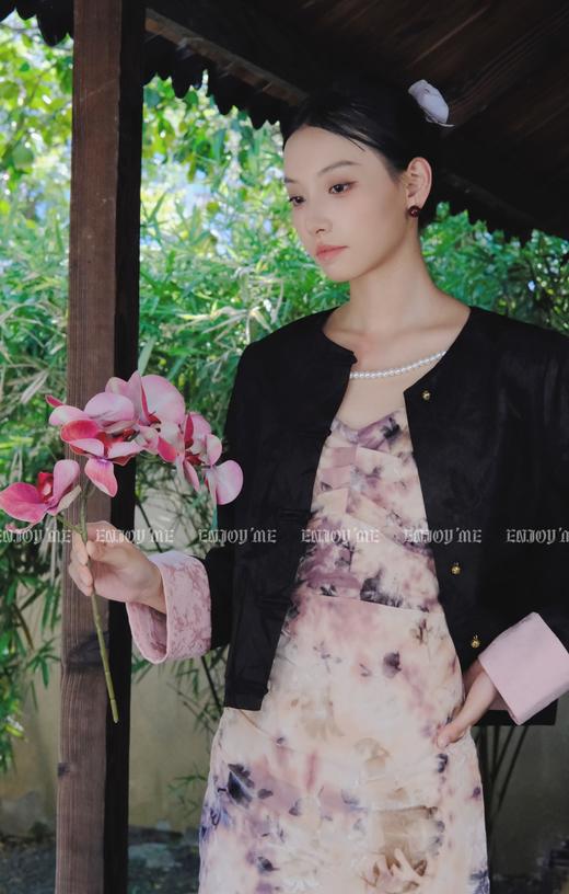 【门店同款】ENJOY秋季云敛-漠上飞花粉黛遥岑吊带裙 159398073 商品图0